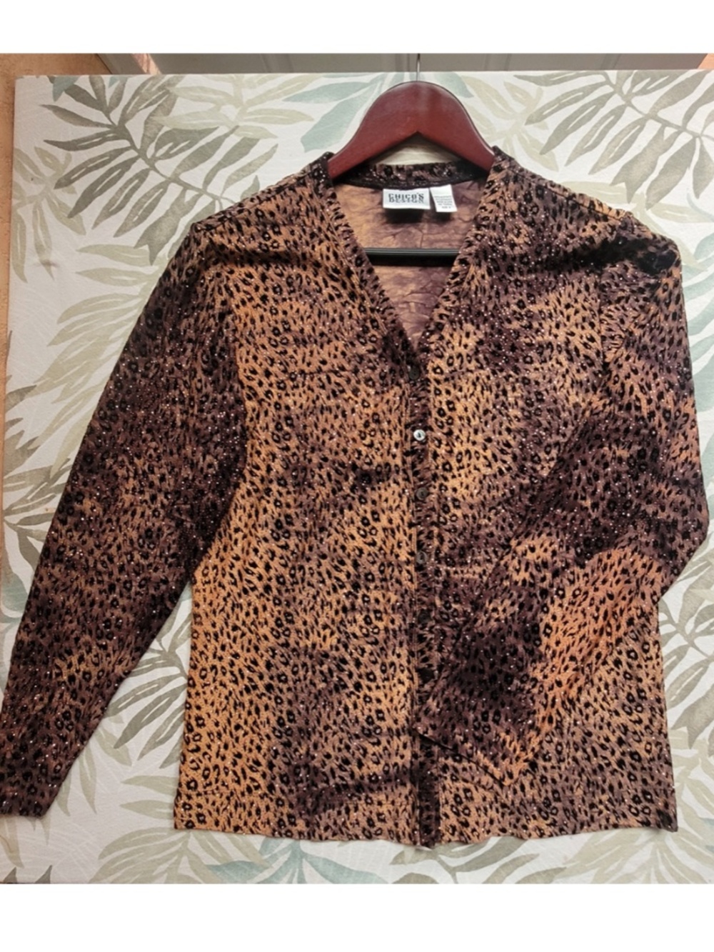 Chico's Animal Print Cardigan - Women's Size 2